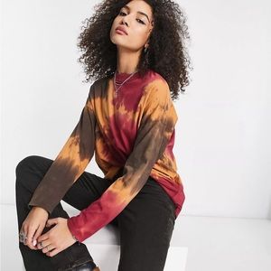WE THE FREE tie dye long sleeves tee
